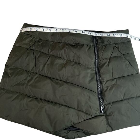 ICEBURG Outerwear Puffer Olive Green Skirt Med Pockets Full Zip100% Polyester - Picture 11 of 12